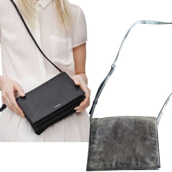 Aritzia auxiliary grey leather bag - Picture 14 of 14